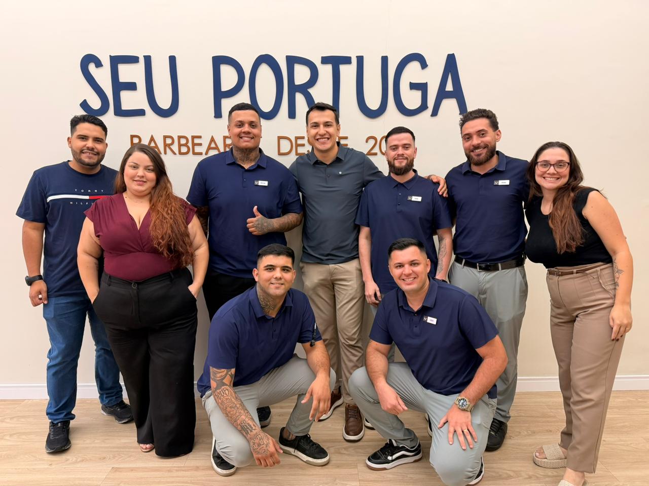 Fachada da Barbearia Seu Portuga